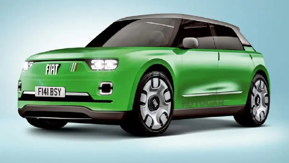 Fiat Panda Elettrica Render
