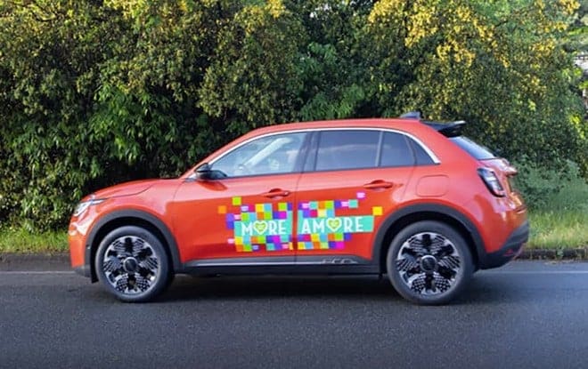 Fiat 600e catturata durante le riprese del promo | Elettronauti.it