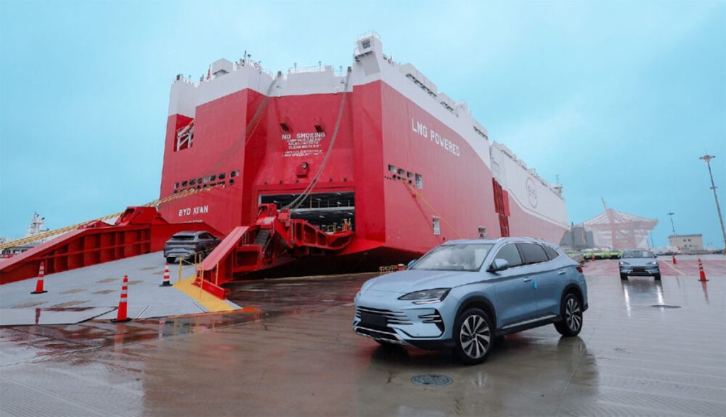 BYD Xi’an in viaggio verso l’Europa con 7.000 veicoli a bordo | Elettronauti.it
