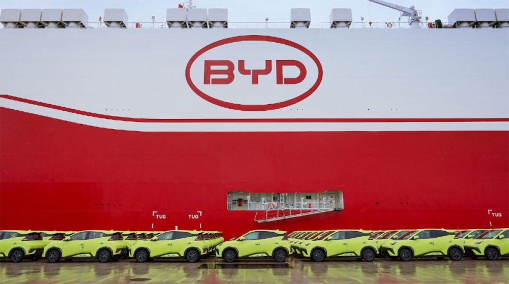 BYD Xi’an in viaggio verso l’Europa con 7.000 veicoli a bordo | Elettronauti.it