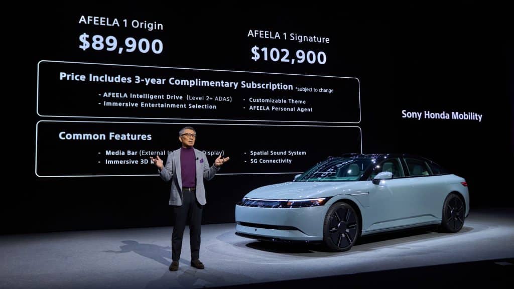 Afeela 1 - Sony Honda Mobility | Elettronauti.it