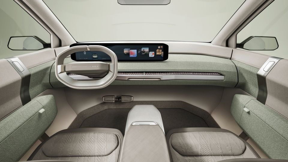 La EV3 Concept di Kia ha una console centrale ricavata da... funghi