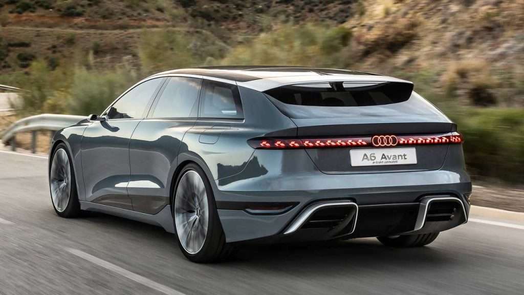 Audi A6 e-Tron Avant posteriore