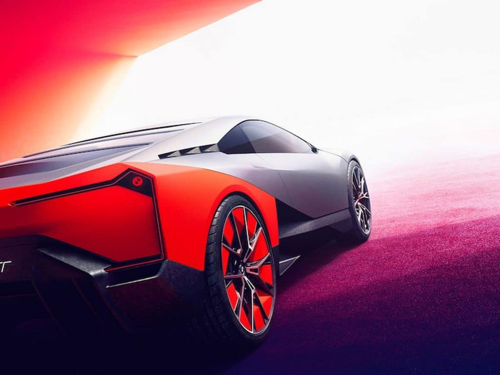 BMW M1 Render Supercar Elettrica Posteriore