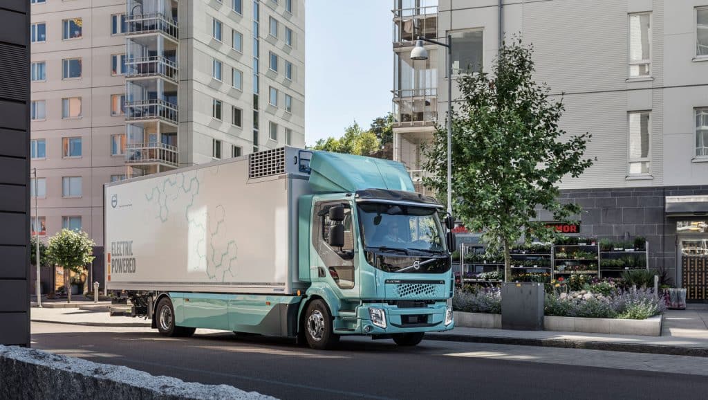 Camion Elettrico Volvo In Città