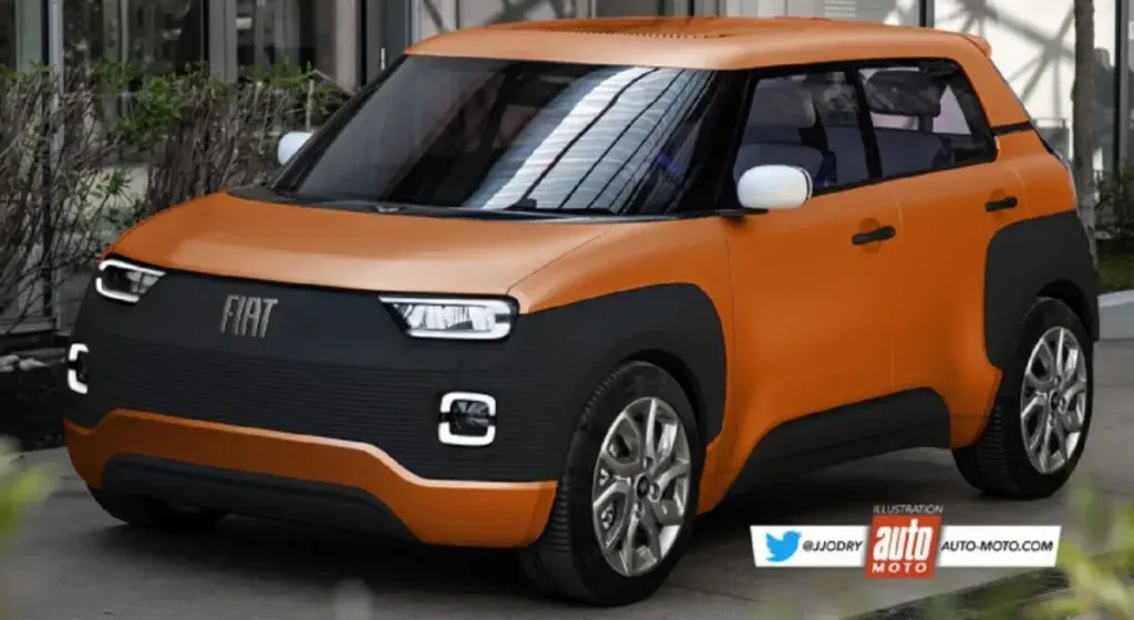 Fiat Panda Elettrica Render