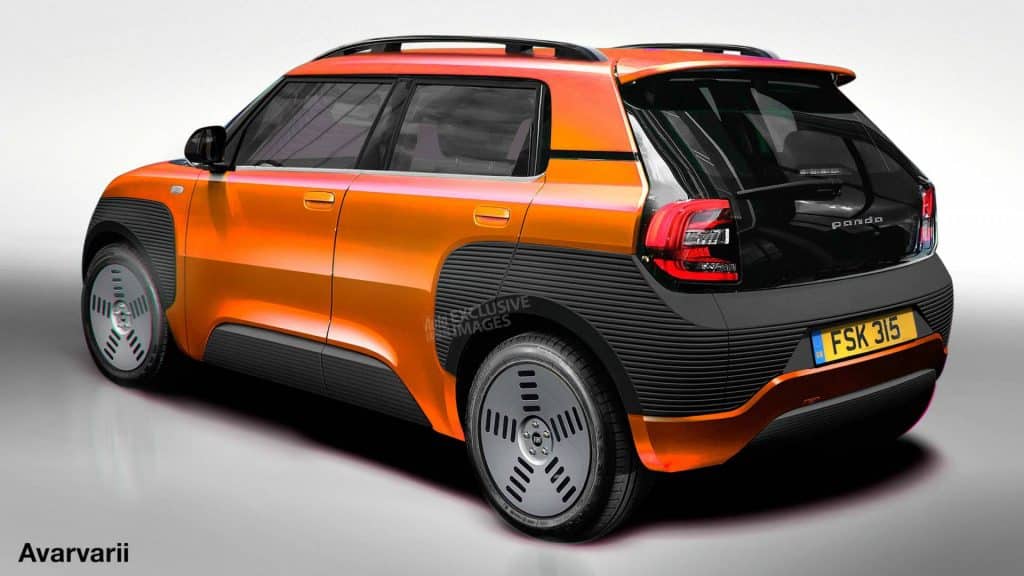 Fiat Panda Elettrica Posteriore