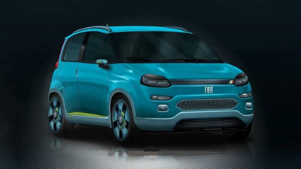 Fiat Panda Elettrica Render Anteriore