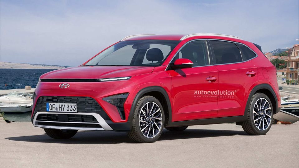 Hyundai Kona Electric Avvistata Render Anteriore