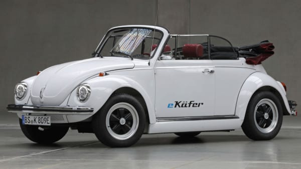 Maggiolone Elettrico Retrofit Cabrio Bianco