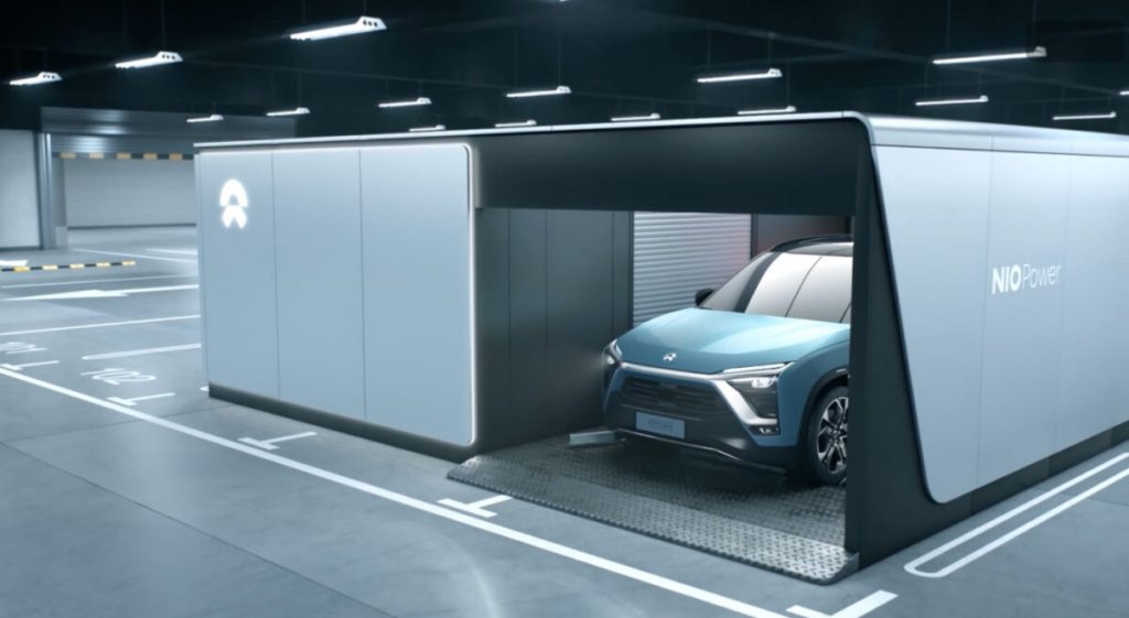 nio es8 battery swap