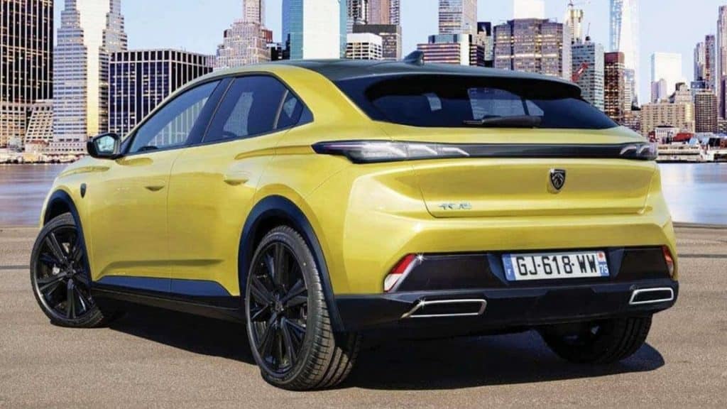 Peugeot e-408 Render Posteriore