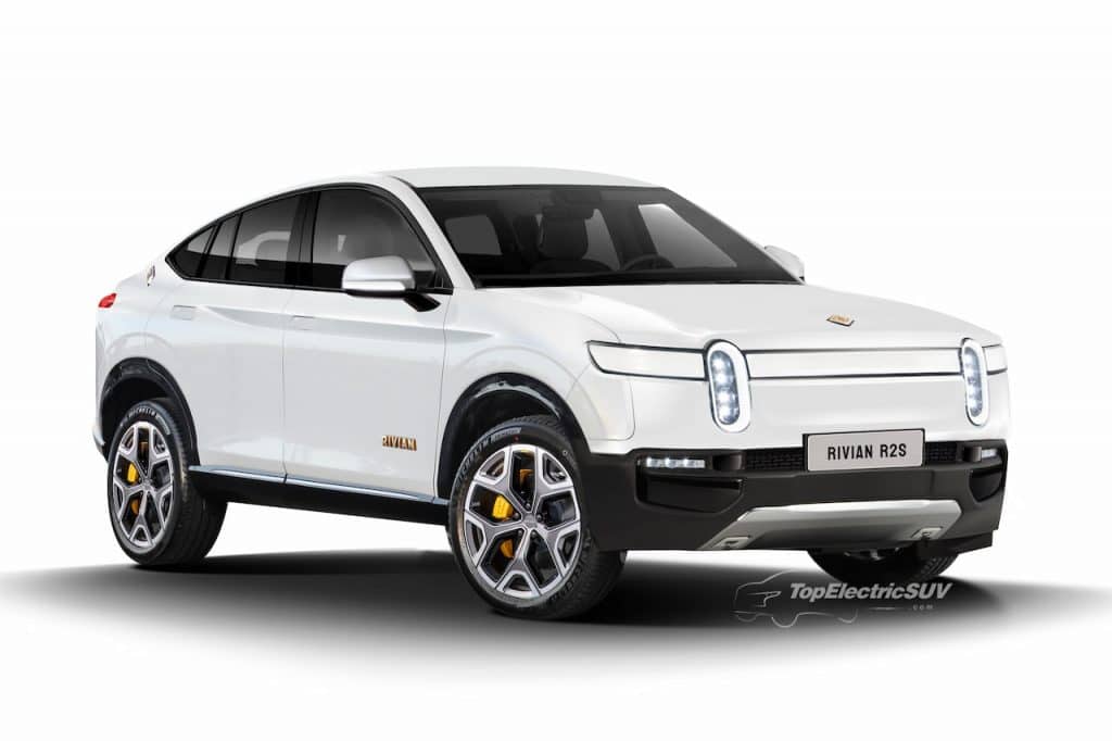 Rivian R1X Anteriore Bianco