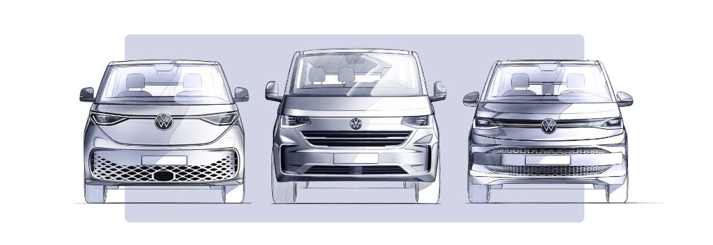 Prime foto e dettagli dei nuovi furgoni Transporter e Caravelle della VW | Elettronauti.it