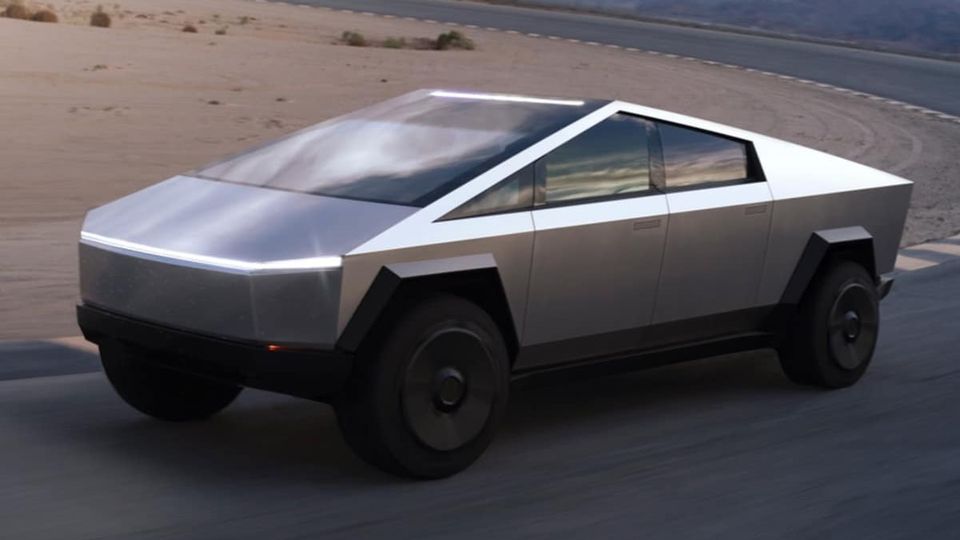 Tesla Cybertruck Anteriore