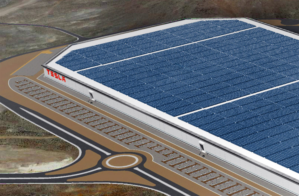 Tesla Gigafactory Futuristica di Elon Musk