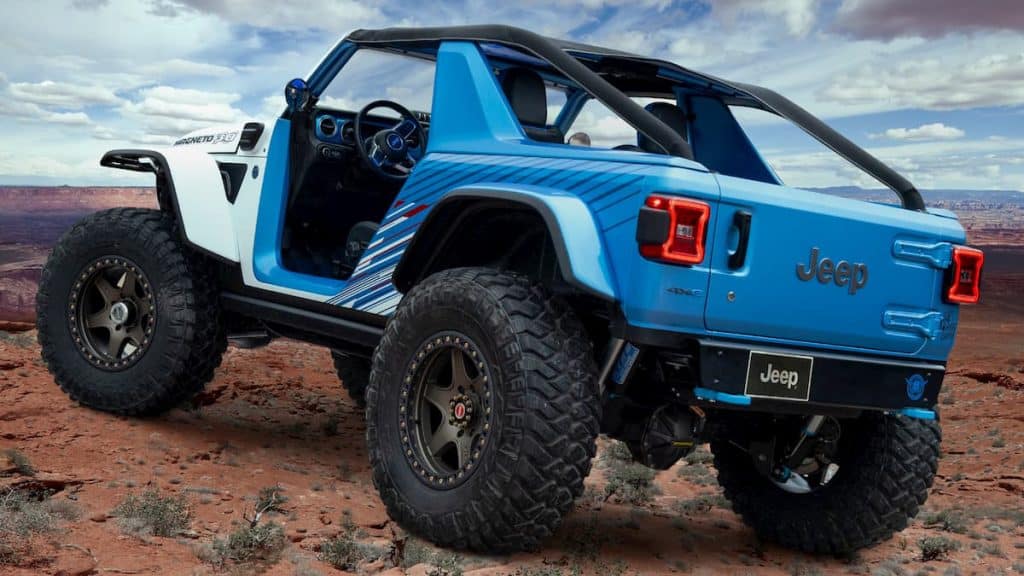 L’iconico Jeep Wrangler una bestia fuoristrada elettrica da 650 cv - Concept Magneto 3.0 | Elettronauti.it