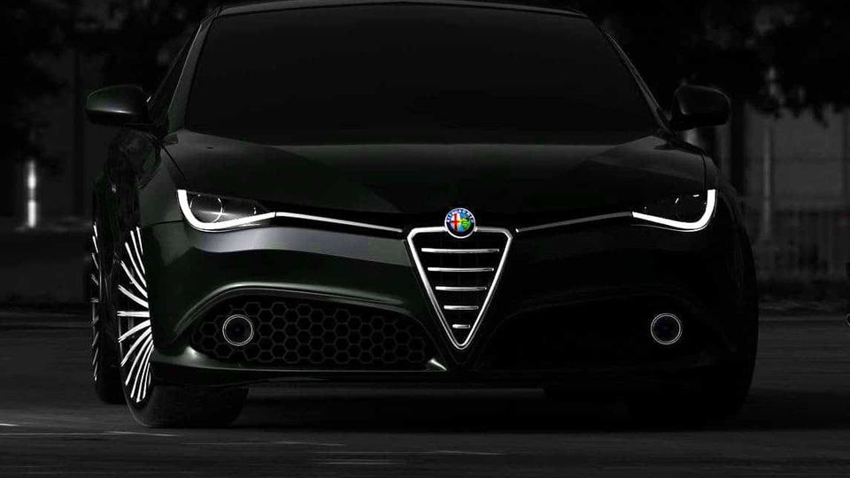 Alfa Romeo Alfetta Render Anteriore Notte