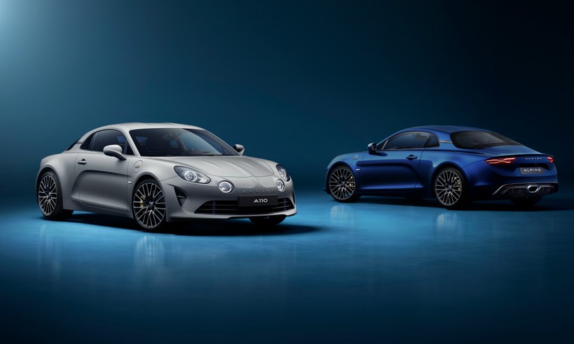 alpine a110 elettrica anteriore e posteriore