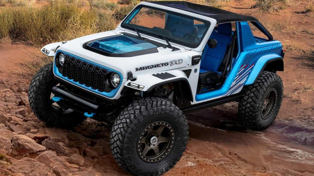 L’iconico Jeep Wrangler una bestia fuoristrada elettrica da 650 cv - Concept Magneto 3.0 | Elettronauti.it