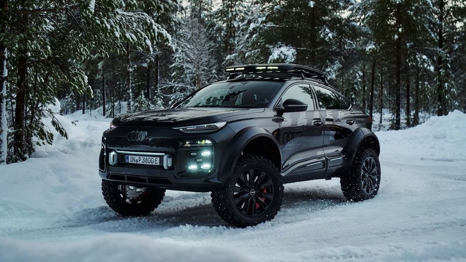 Audi Q6 E-tron come un vero Fuoristrada