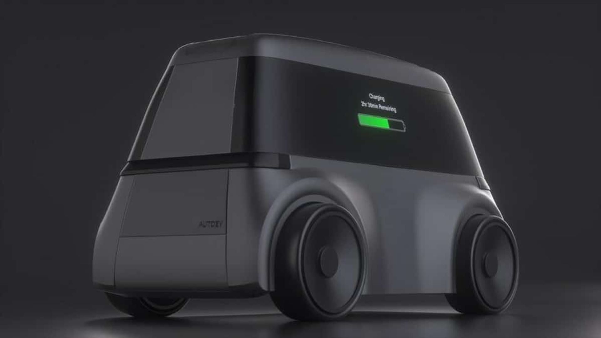 Il robot mobile carica le auto elettriche nei parcheggi