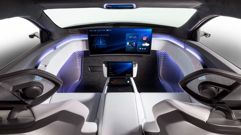 Interni di nuova generazione Yanfeng per i veicoli elettrici con sedili Smart Cabin