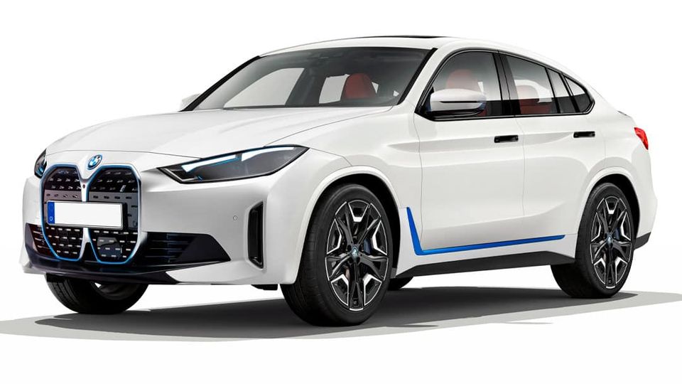 BMW iX4 render anteriore