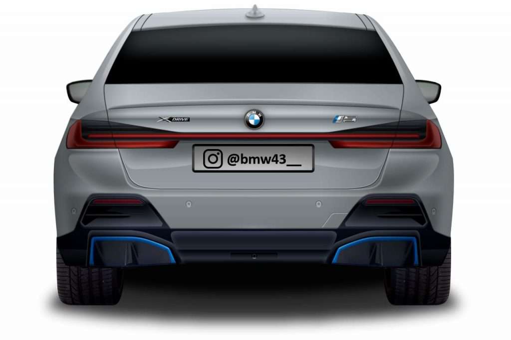bmw i5 elettrica posteriore