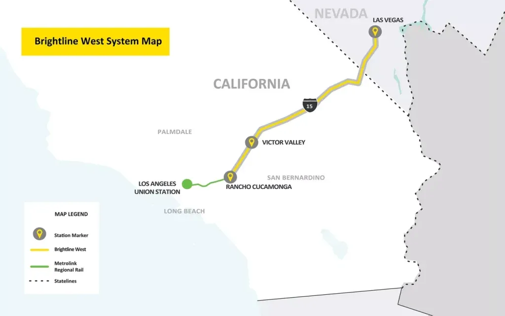 Brightline West: inaugurata linea ferroviaria elettrica | Elettronauti.it
