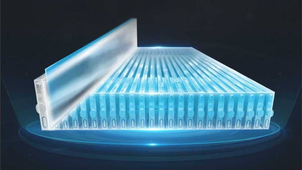 Illustrazione di un accumulatore del tipo blade battery| elettronati.it