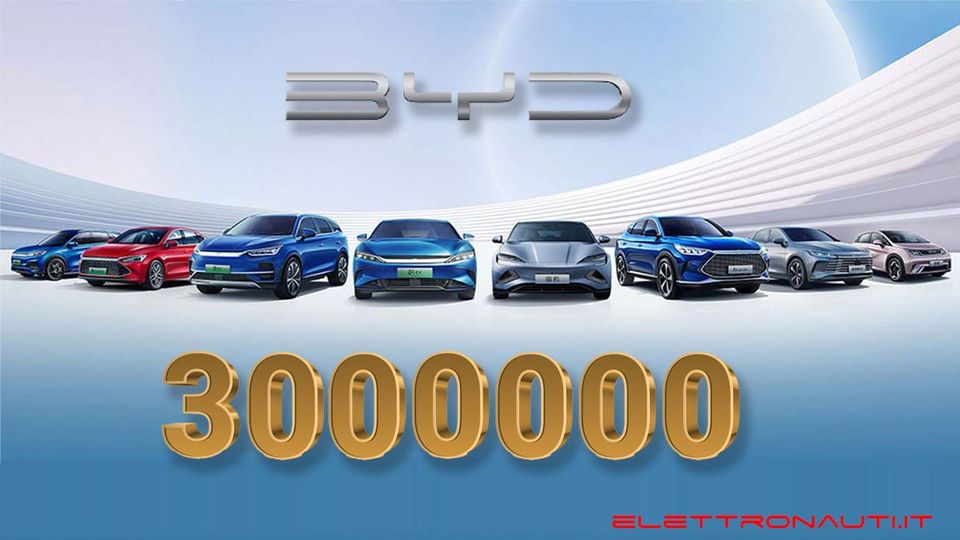 BYD Build Your Dream - 3 milioni di vetture elettriche prodotte