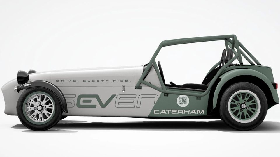 Caterham mostra EV Seven completamente elettrico