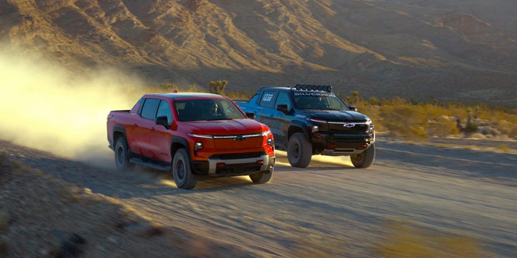 Chevy Silverado EV Trail Boss e il concept elettrico ZR2 da 1.100 CV