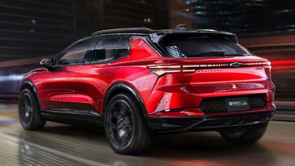 chevrolet blazer ev posteriore