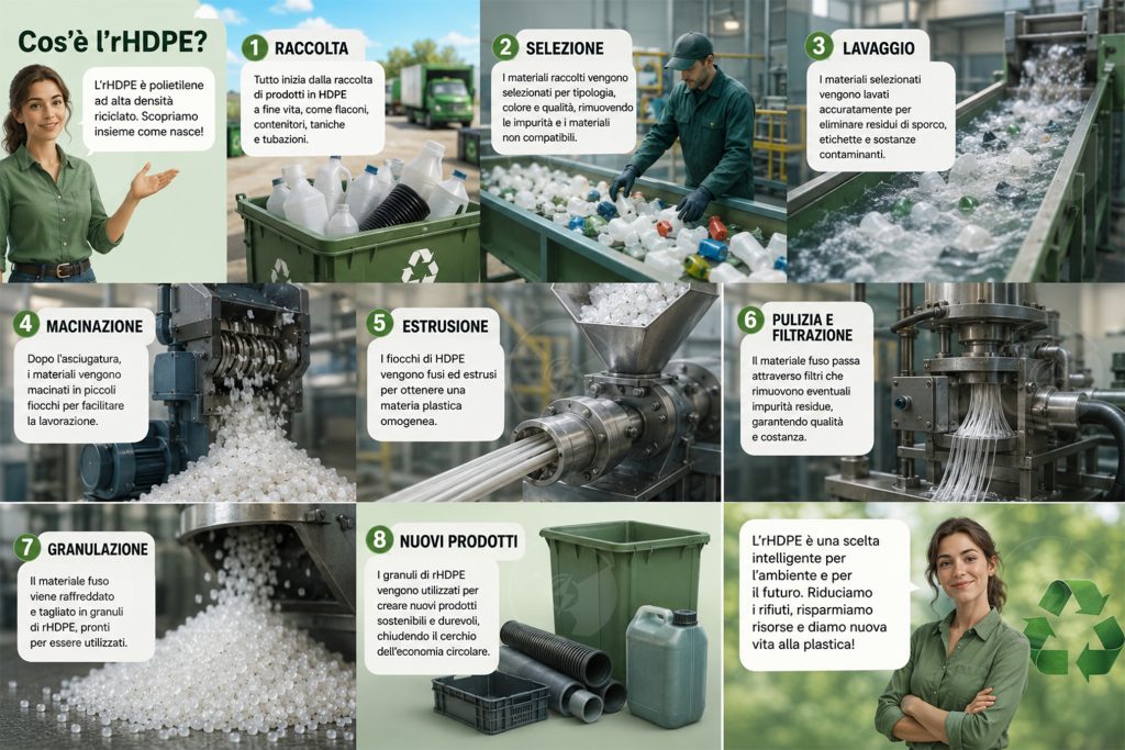 Le fasi della produzione dell'rHDPE | Elettronauti.it
