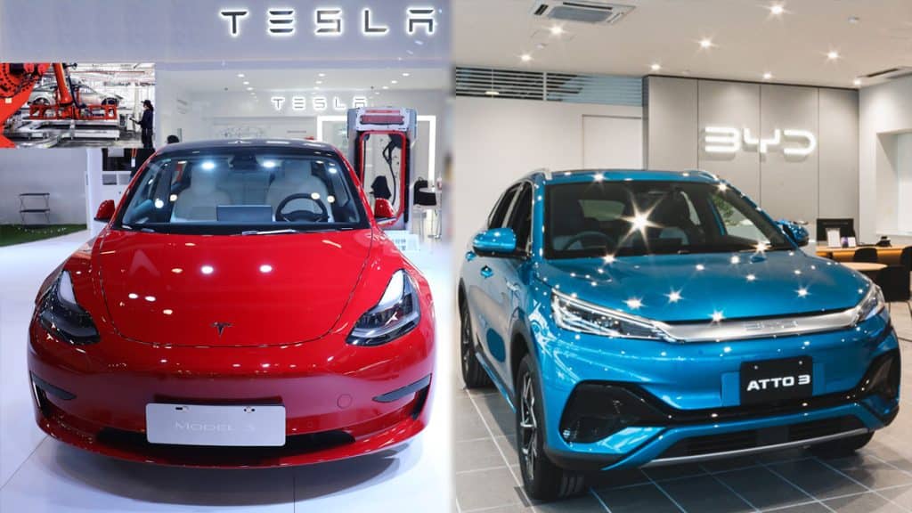 Tesla e BYD sono in testa nel mondo delle auto elettriche, mentre i produttori di auto giapponesi vanno a rilento. | Elettronauti.it