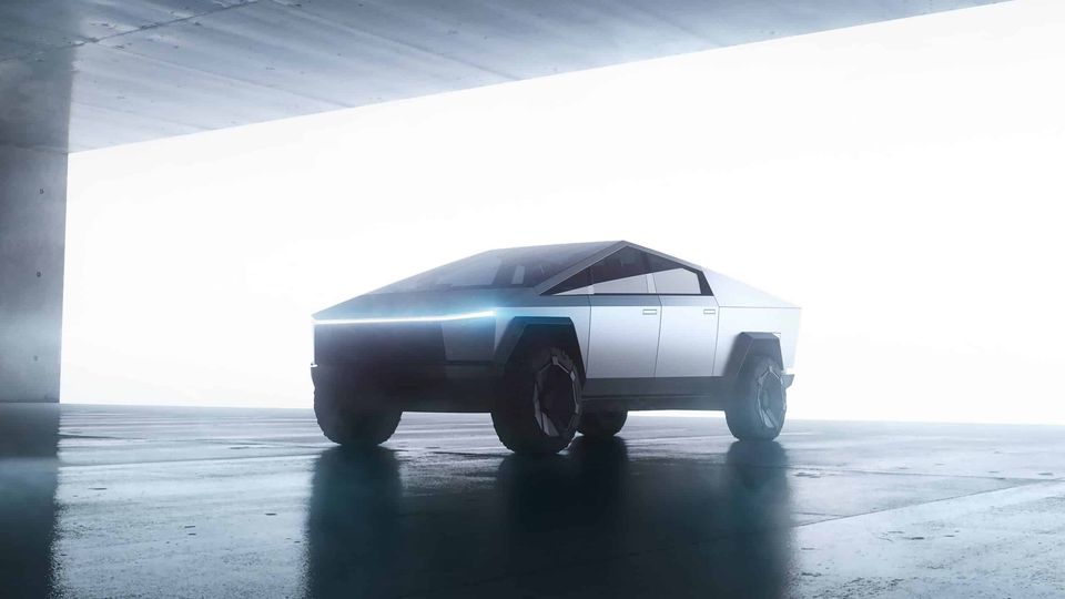 cybertruck render anteriore