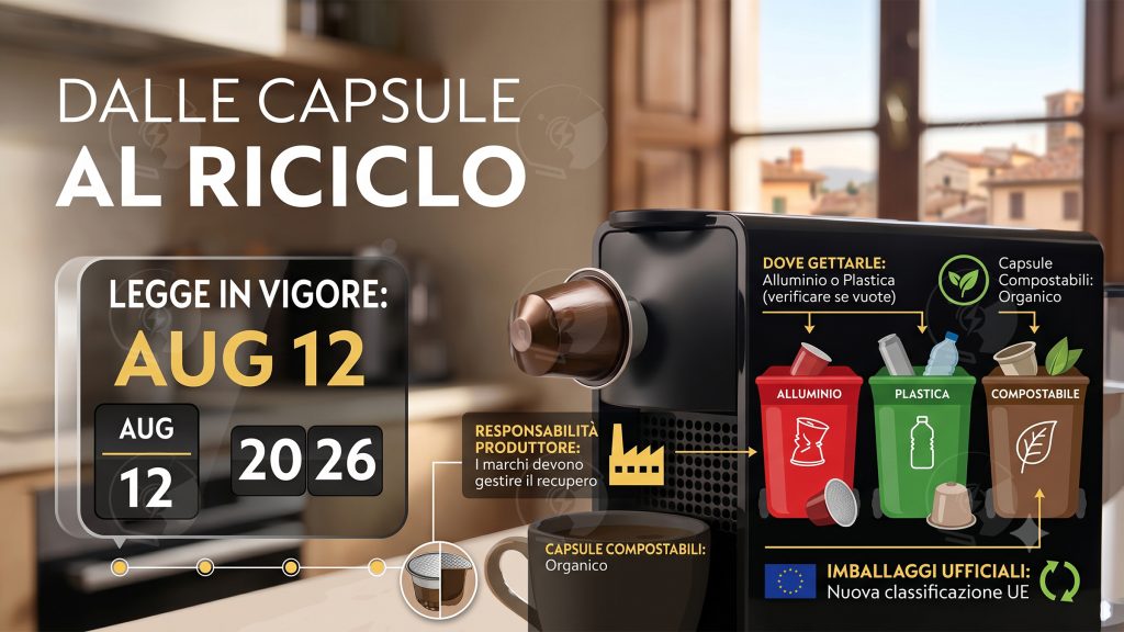 Dove gettare le capsule del caffè dal 12 agosto? | Elettronauti.it