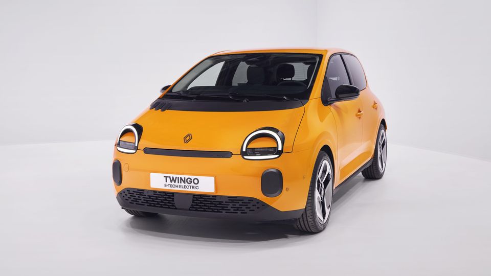 renault twingo - techno jaune mango - vista frontale