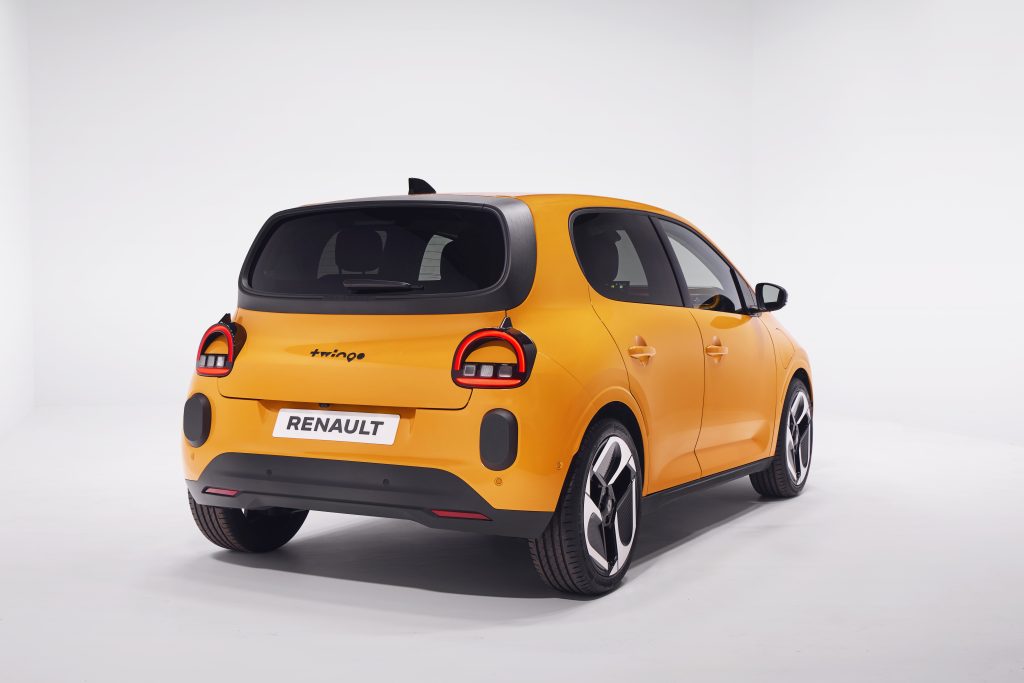 renault twingo - techno jaune mango - vista posteriore | Elettronauti.it