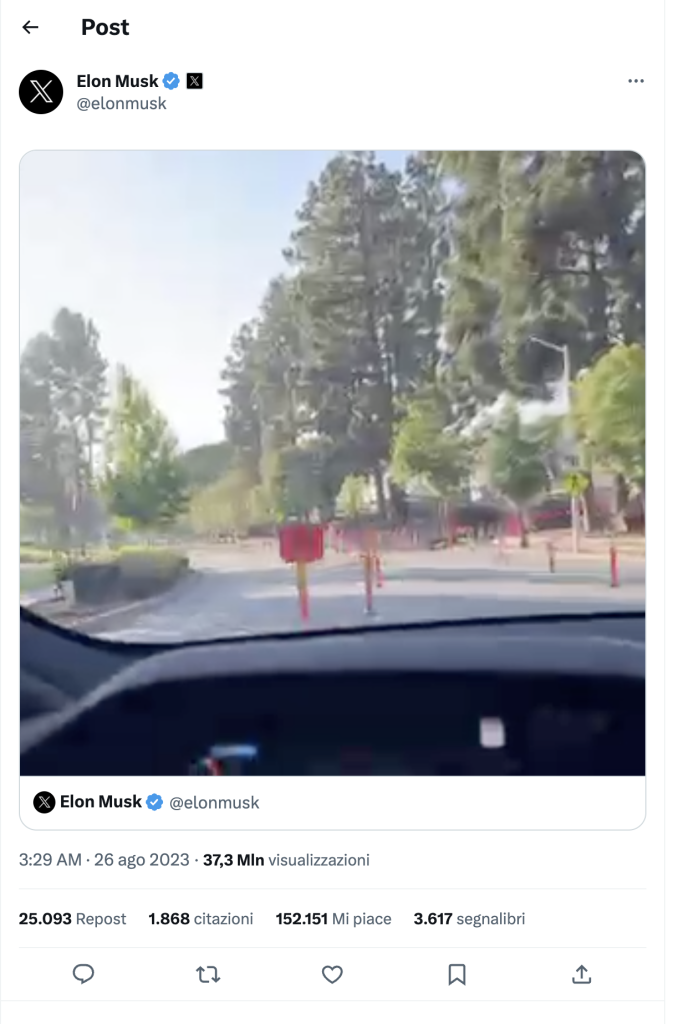 Elon Musk - FSD Beta V12 | Elettronauti.it
