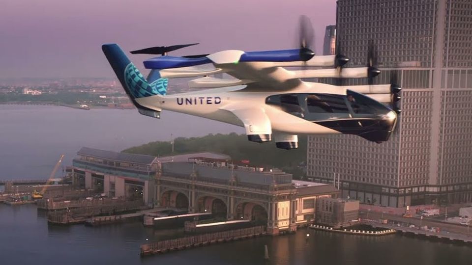 Midnight eVTOL l’aereo taxi elettrico United Airline - prodotto da Archer Aviation e Stellantis.