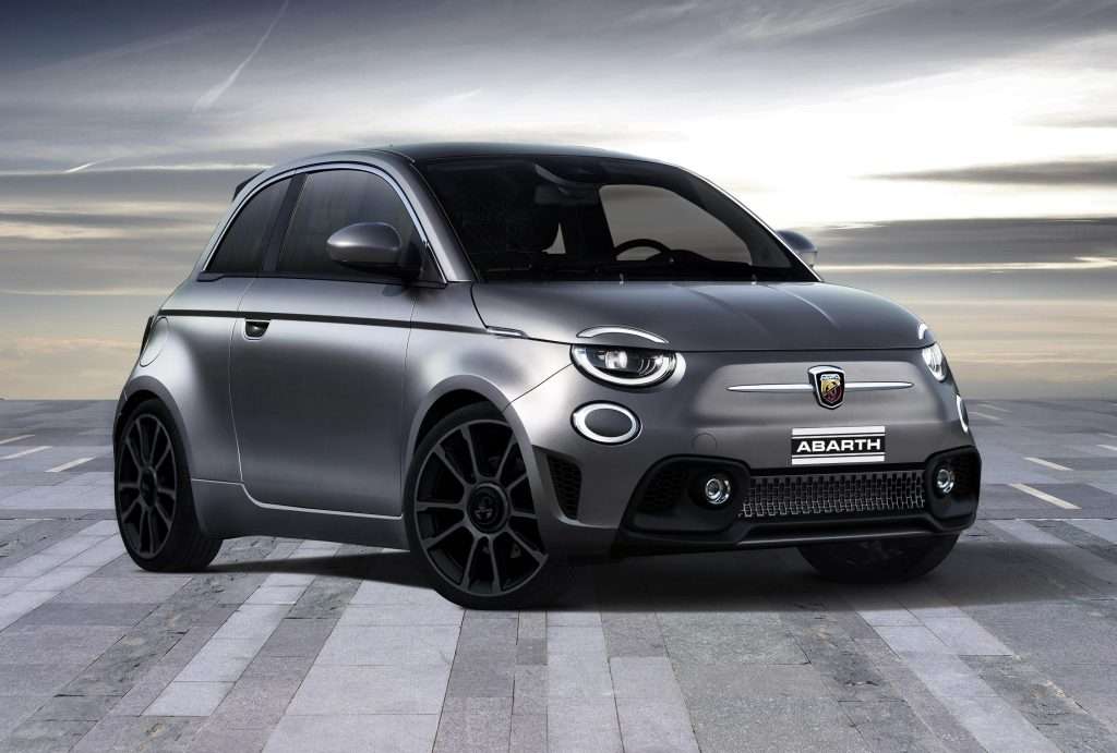 abarth 595 anteriore grigia