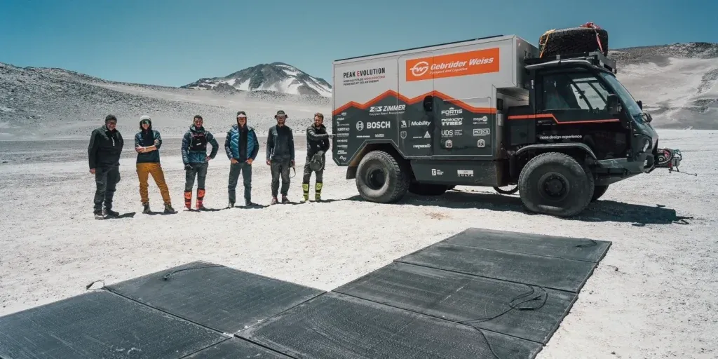 Un furgone elettrico e solare sul vulcano più alto del mondo | Elettronauti.it