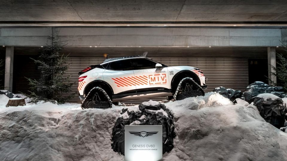 La Genesis GV60 MIV è un'auto elettrica che scala le montagne