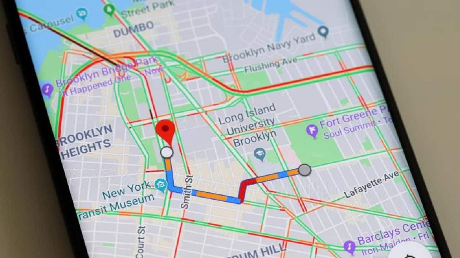I percorsi green sulla nuova versione di Google Maps