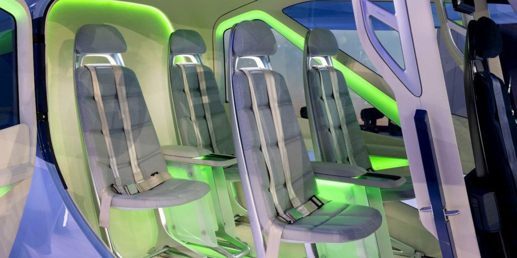 Interni Taxi volante elettrico - Fonte Hyundai | Elettronauti.it