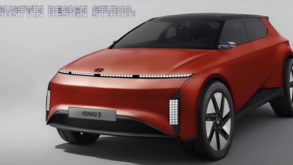 La Hyundai Ioniq 3 immaginata da Sustvin Design Studio.