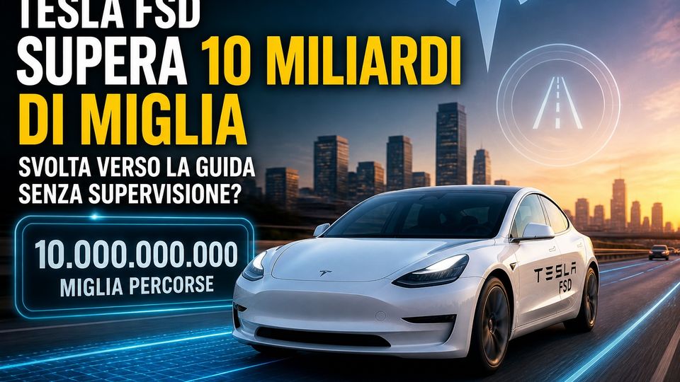 Tesla FSD 10 miliardi di miglia
